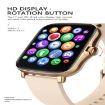 Y20 Smart Watch, 1.69" Color Screen, IP67 Waterproof, Health Monitoring - 3
