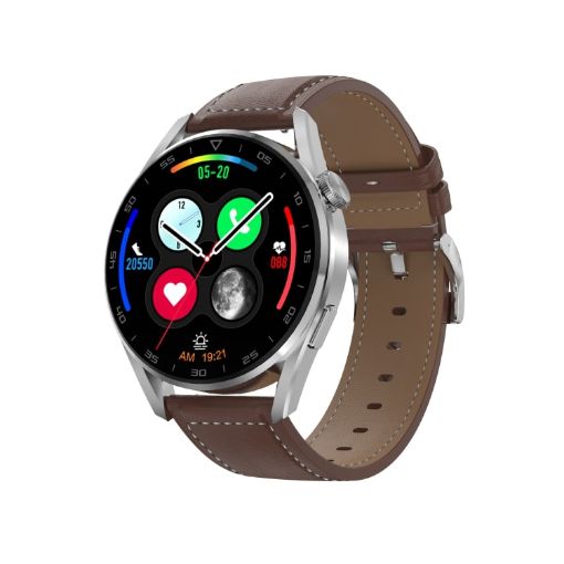 DT3pro Smart Watch: 1.36" Screen, IP67, Leather, Health Monitoring - 1