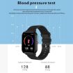 Q9pro 1.7" Smart Watch, IP68, Temp, Heart Rate, Sleep Monitor, Black - 6