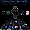 QS06 Smart Watch: 1.28" Screen, IP67, Health Monitoring, Black - 6