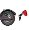 Red Multi-Function Electric Scooter Disc Brake Lock, Anti-Theft - 1