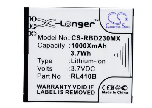 Rollei Actioncam 410 400 240 230 Battery (p/n RL410B) - 1