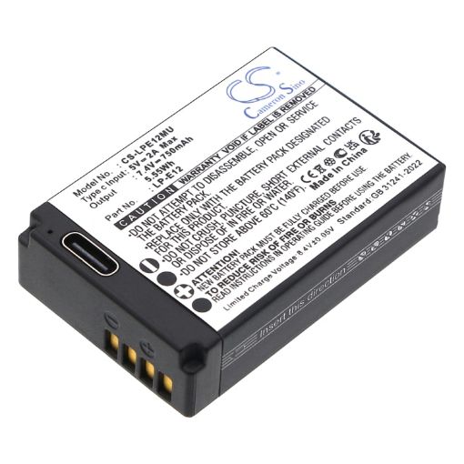 Battery for Canon Rebel SL1 PowerShot SX70 HS EOS M (LP-E12) - 1