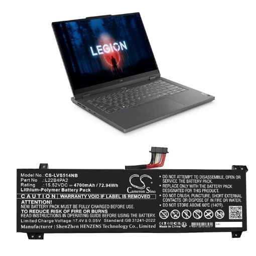 Battery for Lenovo Legion Slim 5 14APH8 Series (p/n 5B11K39112/3) - 1