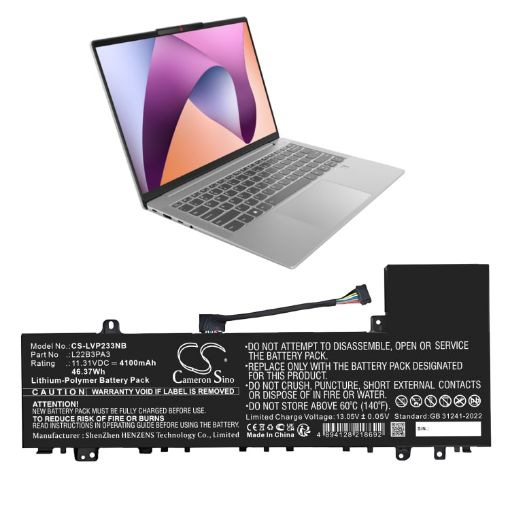 Battery for Lenovo IdeaPad Slim 5 14IRL8 (p/n 5B11K39362) - 1
