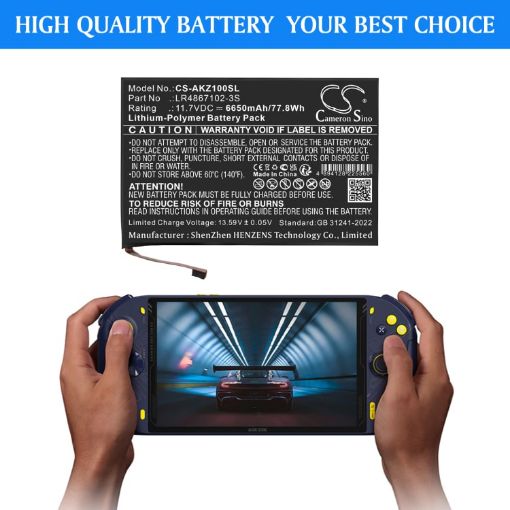 Aokzoe A2 A1 Pro A1L Battery LR4867102-3S - 1