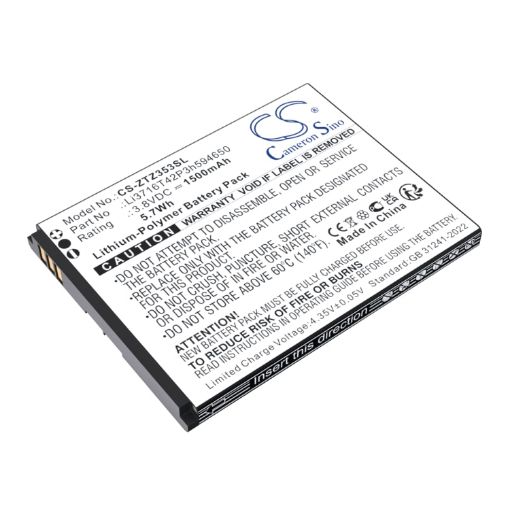 Zte 353VL Battery Li3716T42P3h594650 Li3818T43P3h594650 - 1