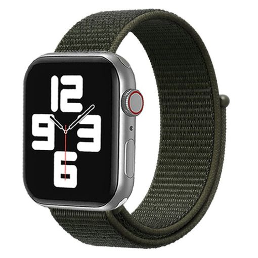 Army Green Nylon Watch Band for Apple Watch 46mm/49mm/45mm/44mm - 1