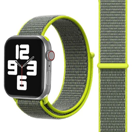 Apple Watch Nylon Band 42/41/40/38mm Green - Simple Fashion Magic Stick - 1