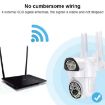 QX37 1080P WiFi Outdoor Dome Camera, Night Vision, Two-way Voice, AU Plug - 5
