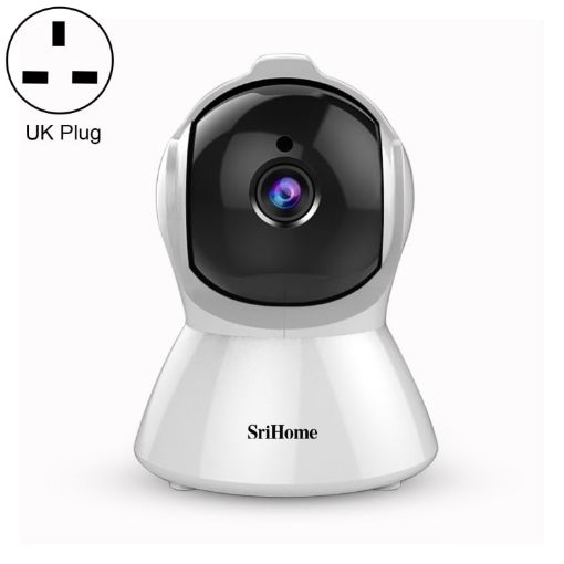 SriHome SH025 1080P HD AI Auto-tracking IP Camera, Two Way Audio, UK Plug - 1