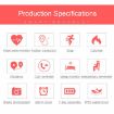 CHIGU C6 Pink Smart Bracelet: OLED Display, Heart Rate, Pedometer, iOS/Android - 5