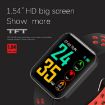 S88 Smart Bracelet 1.54" TFT Screen, IP67 Waterproof, Heart Rate, Green - 2