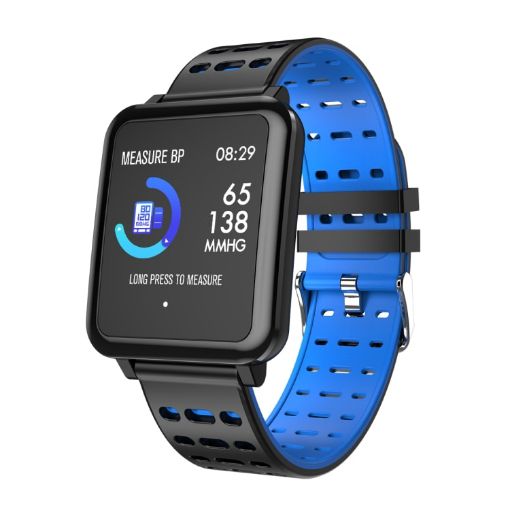T2 Smart Bracelet: 1.3" TFT Screen, IP67, Heart Rate & Sleep Monitor, Blue - 1