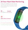CHIGU C1Plus Fitness Tracker: 0.96" IPS, IP67, Heart Rate, Sleep, Red - 8