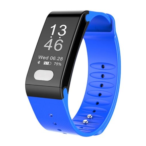 TLW T6 Fitness Tracker: OLED Display, ECG, Heart Rate, Sleep Monitor, Blue - 1
