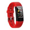 Y10 Smart Bracelet: Call, Heart Rate, BP, Sleep & Oxygen Monitor (Red) - 2