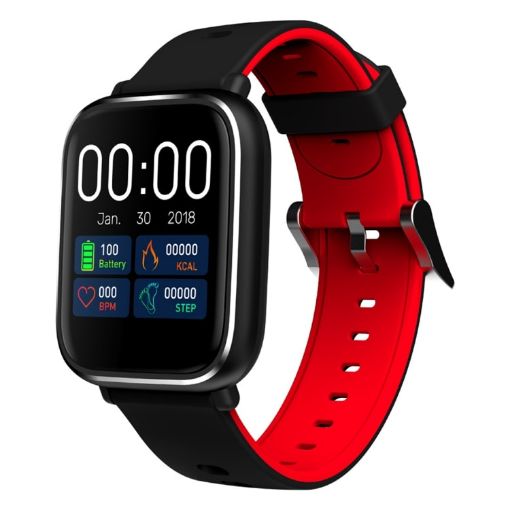 Q58S 1.3" TFT Smartwatch - Red | Call, Heart Rate, BP, Sleep Monitor - 1