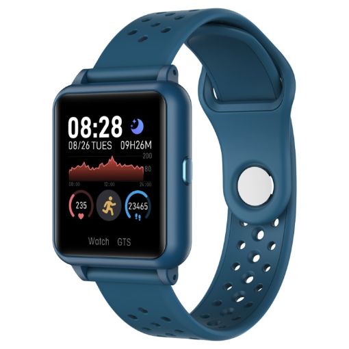 P8 Smart Watch 1.3" IPS Screen, Heart Rate/BP/Sleep/Oxygen Monitor, Blue - 1
