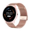 ZL02D 1.28" IP67 Waterproof Steel Band Smart Watch, Heart Rate Monitor Pink - 1