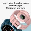 ZL02D 1.28" IP67 Waterproof Steel Band Smart Watch, Heart Rate Monitor Pink - 4