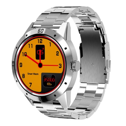 N6 Smart Watch 1.3" TFT Screen, Heart Rate & Sleep Monitor, Silver Band - 1