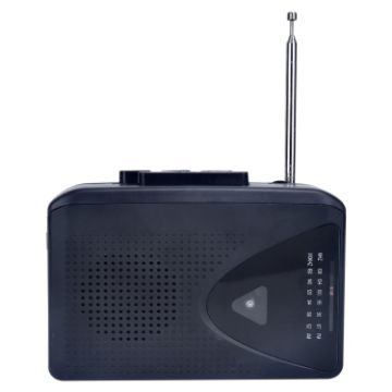 TON009 Stereo Cassette Tape Player with FM/AM Radio & External Speaker - 1