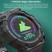 FD68S 1.44" Color Round Screen Sport Smart Watch, Heart Rate, Pink - 4