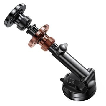 Yesido C158 2 in 1 Magnetic Ring Car Phone Holder - Dashboard/Air Vent, Black - 1