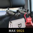 G202 Car Phone Bracket Hook - 360 Rotating Telescopic (Black) - 9