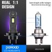 H7 Car LED Headlights & Fog Light Bulbs - 1 Pair - 6