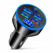WGS-G37 5 in 1 Car Charger with Voltmeter - Super Fast Charging, Black - 1