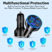 WGS-G37 5 in 1 Car Charger with Voltmeter - Super Fast Charging, Black - 3