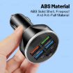 WGS-G37 5 in 1 Car Charger with Voltmeter - Super Fast Charging, Black - 4