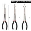Extended Pointed Nose O-ring Pliers, 3/4 inch, Black - 3