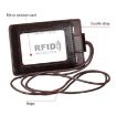 KB153 Blue RFID Leather Card Holder with Lanyard - Antimagnetic ID Badge - 5