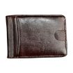 KB186 RFID Leather Billfold Card Wallet, Antimagnetic, Unisex, Coffee - 2