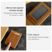KB186 RFID Leather Billfold Card Wallet, Antimagnetic, Unisex, Coffee - 9