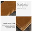 KB186 RFID Leather Billfold Card Wallet, Antimagnetic, Unisex, Yellowish-Brown - 8