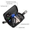 Large-capacity Leather Keys Holder & Wallet, Brown - Model 9105 - 3