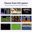 MK500 Macaron Mini Retro Handheld Game Console, 500 Games, AV Output, Blue - 4