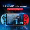 X7 Plus Retro Classic Handheld Game Console 5.1" HD, 8G Memory, Yellow/Red - 3