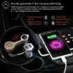 GT86 Gold Car Bluetooth FM Transmitter Kit with Dual USB & LCD Display - 9