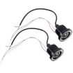 2 PCS 2.5" 10W 900LM 6500K Car Angel Eyes Fog Lamp, 20cm Cable, White - 2