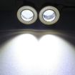 2 PCS 2.5" 10W 900LM 6500K Car Angel Eyes Fog Lamp, 20cm Cable, White - 7