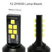 H3 12LED Fog Light 6000K 320LM 3.5W DC9-16V Car Auto Lamps (2 PCS) - 5