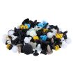100 PCS Plastic Rivets Fastener Push Clips - Hole Design (Colors) - 2