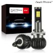 2 PCS EV15 880/881 Car LED Fog Light, Cold White + Amber, DC9-32V/6W/IP67 - 6