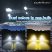 2 PCS EV15 880/881 Car LED Fog Light, Cold White + Amber, DC9-32V/6W/IP67 - 7