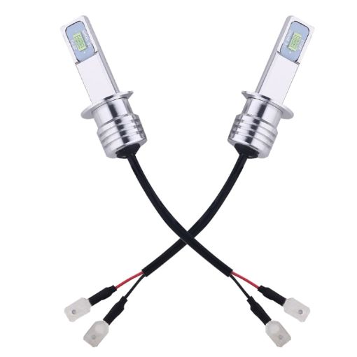 H1 LED Fog Light Bulbs 72W 1000LM 6000-6500K Ice Blue 2PCS DC 12-24V - 1